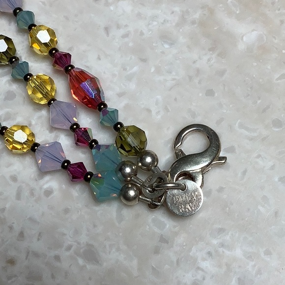 😍925 Silver Emily Ray Three Strand Swarovski Bracelet😍NWOT - Picture 9 of 9